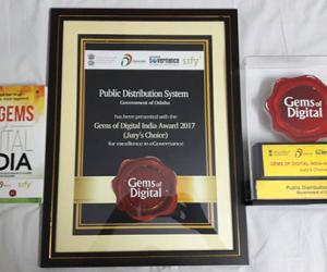 PDS odisha has bagged Gems of Digital India Award.